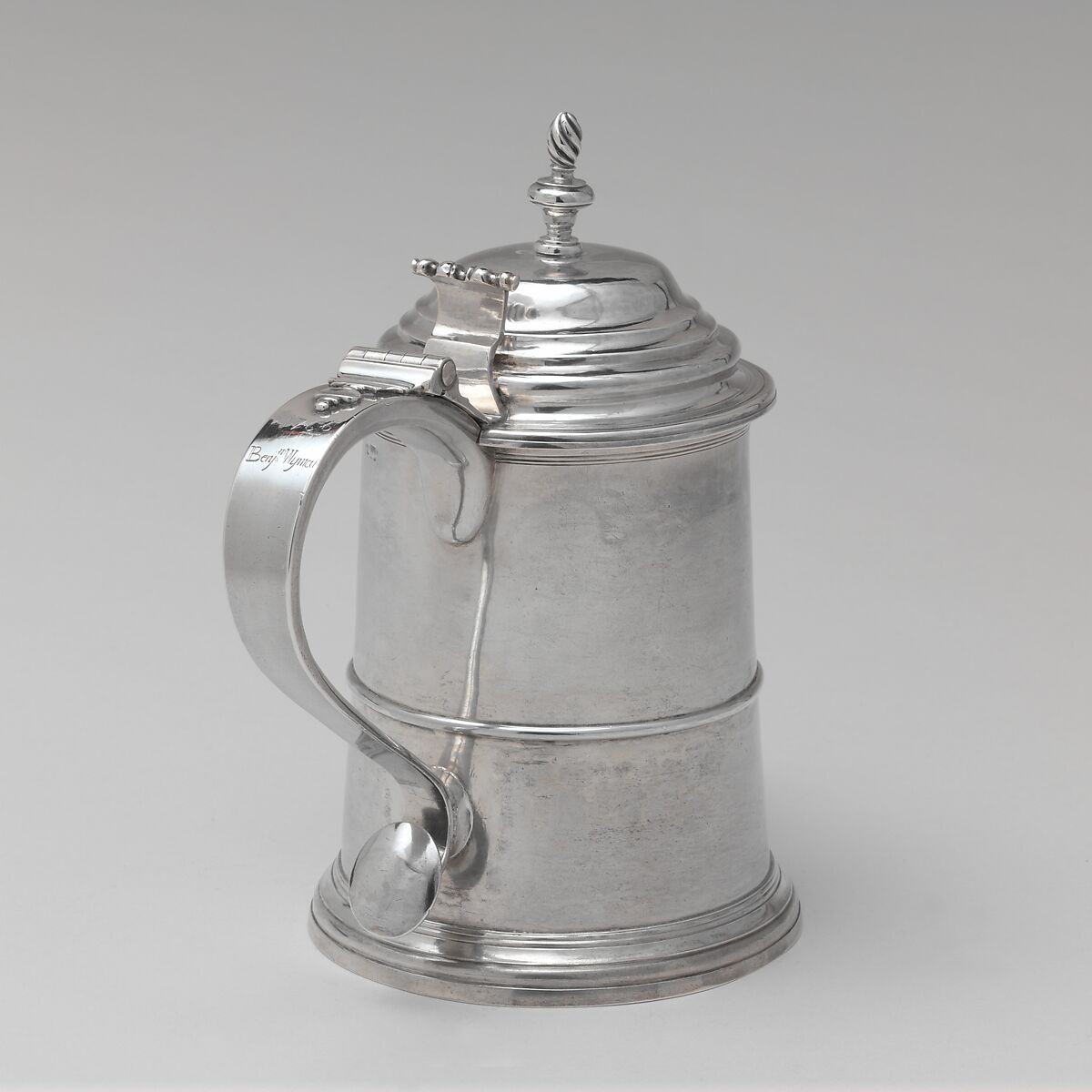Tankard, Benjamin Burt (American, Boston, Massachusetts 1729–1805 Boston, Massachusetts), Silver, American 