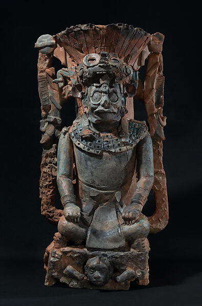 Censer stand, Ceramic, Maya 