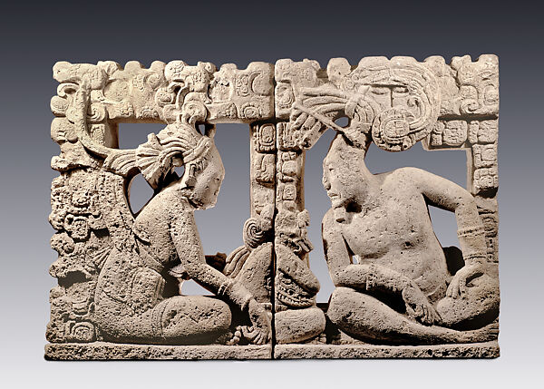Throne back, Limestone, Maya 
