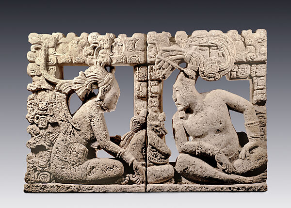 Throne back, Limestone, Maya