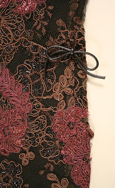 Evening ensemble, Gucci (Italian, founded 1921), (a) silk, leather; (b) rayon, cotton, nylon, polyester, silk, Italian