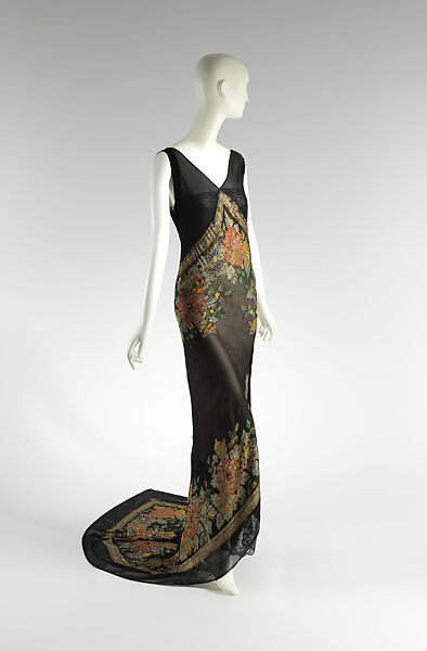 Evening dress, Callot Soeurs (French, active 1895–1937), silk, metal, French