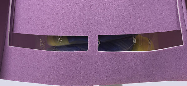 Ensemble, Maison Margiela (French, founded 1988), (a) nylon, plastic, (b) plastic (polyurethane foam, possibly polyethylene), nylon, (c) plastic (possibly polyethylene), metal, (d) silk, (e, f) leather, (g, h) leather, metal, (i) nylon, French