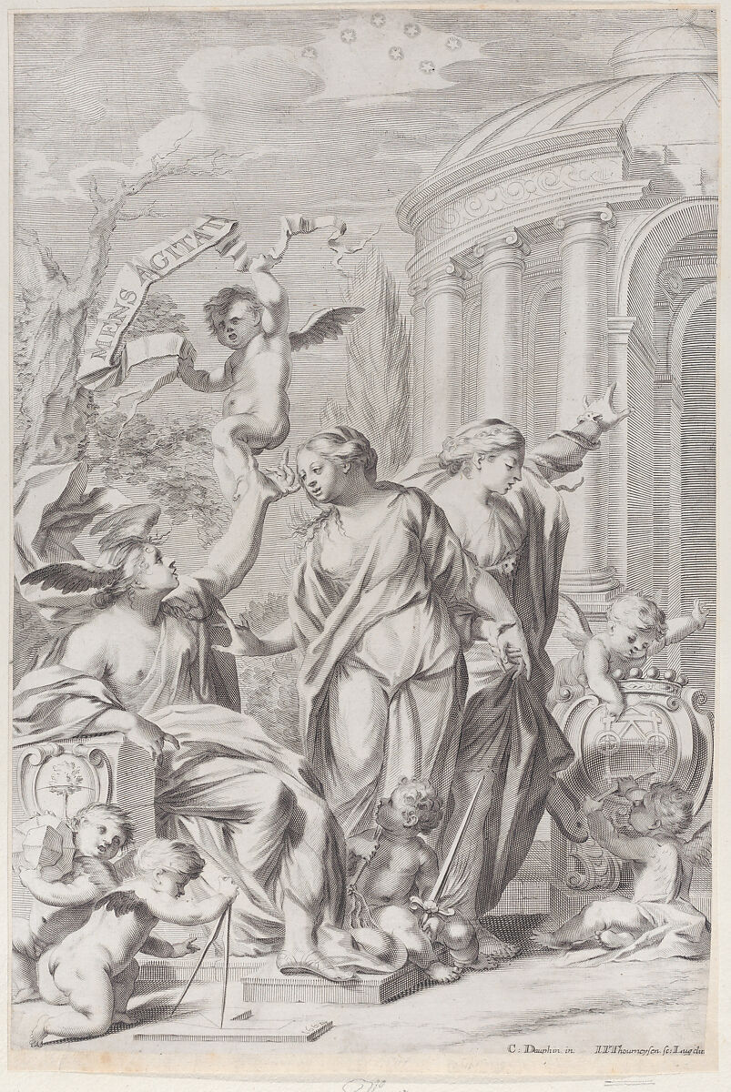 Thesis on the arts and sciences, Johann Jakob Thurneysen, the Elder (Swiss, Basel 1636–1711 Basel), Engraving 