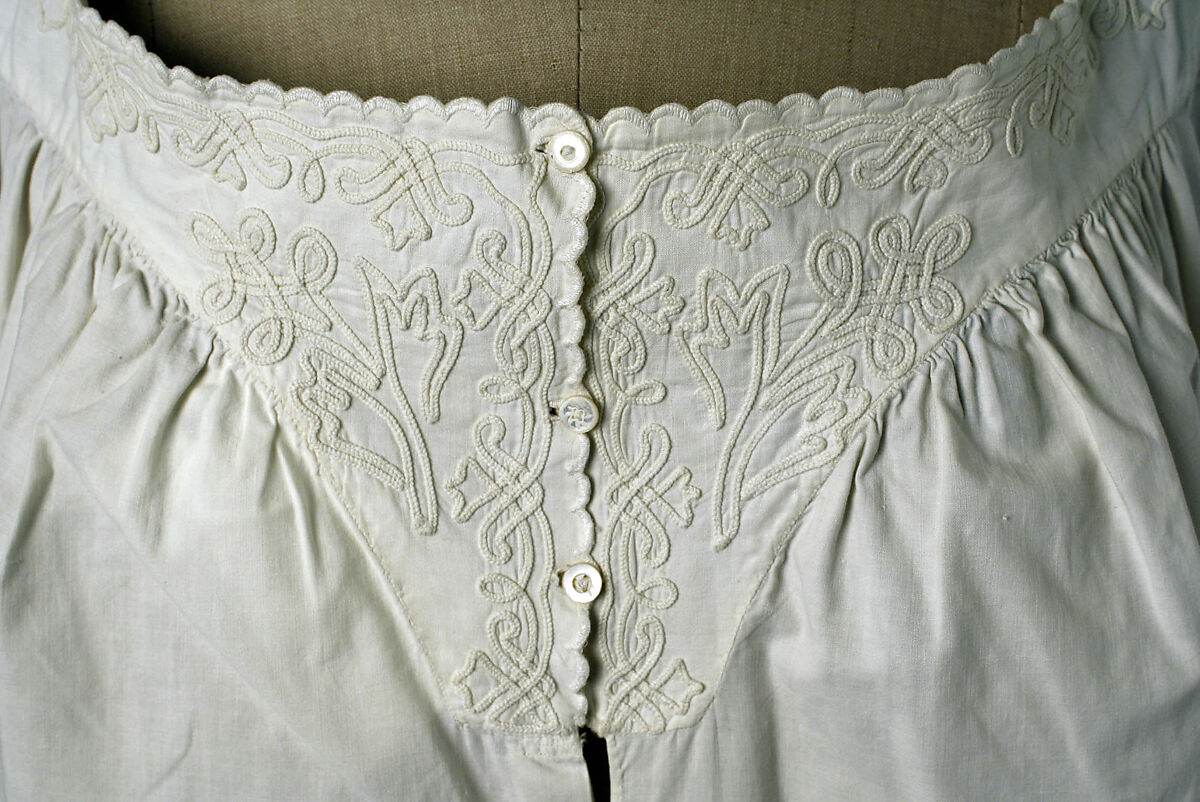 Chemise, cotton, American