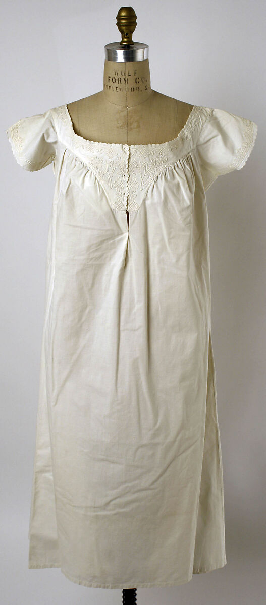 Chemise, cotton, American 