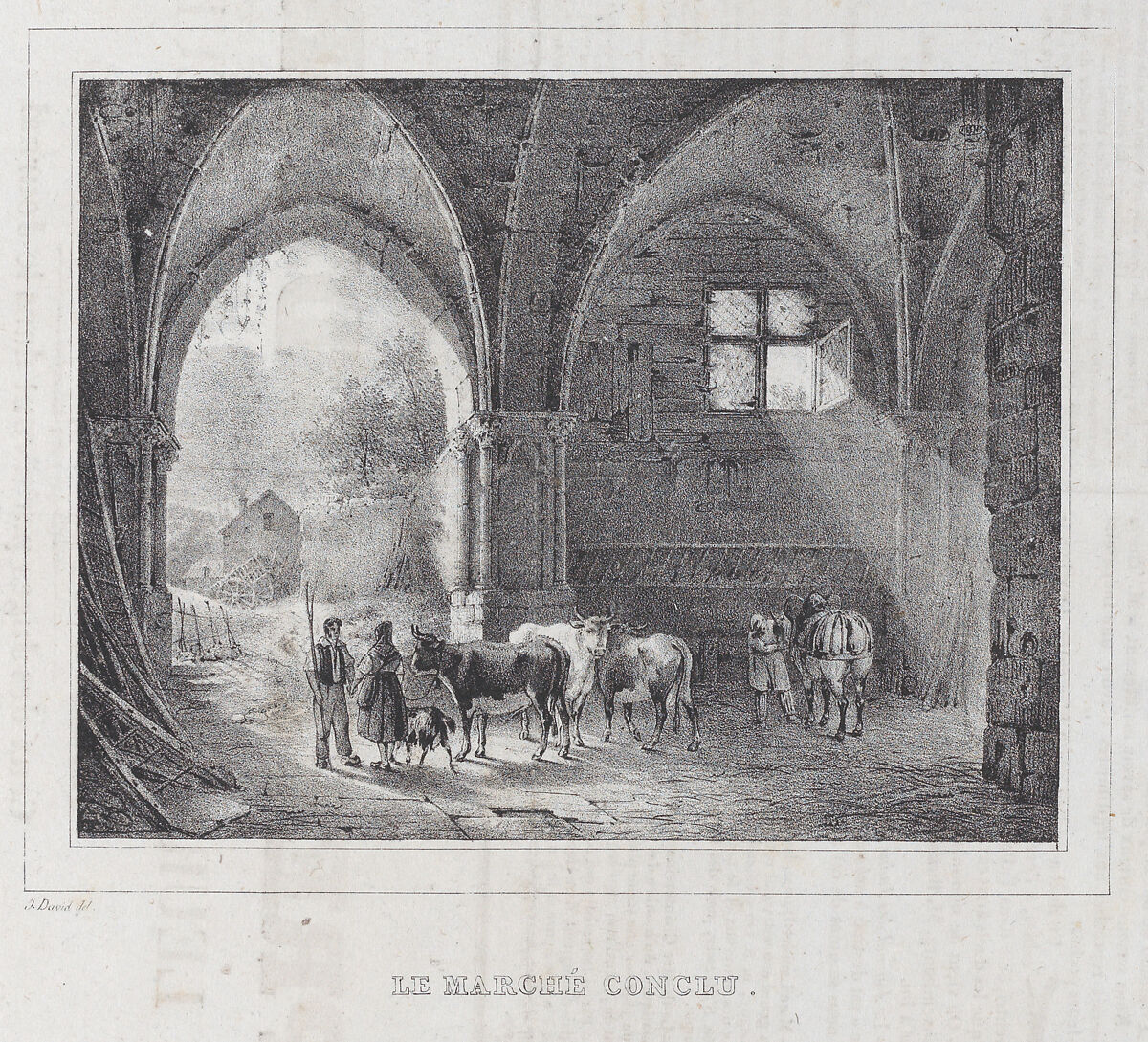 La Marché Conclu, Anonymous, Lithograph 