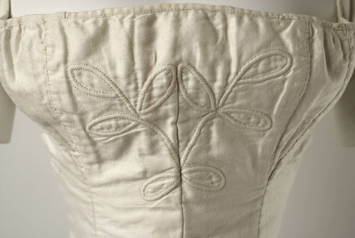 Corset, cotton, American