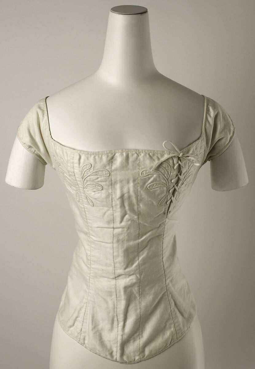 Corset, cotton, American 