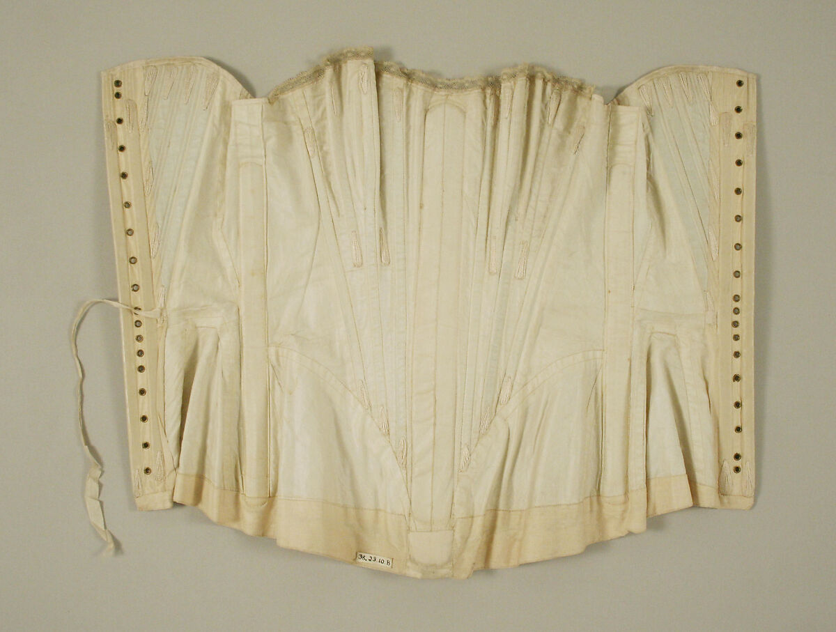 Corset, silk, American or European