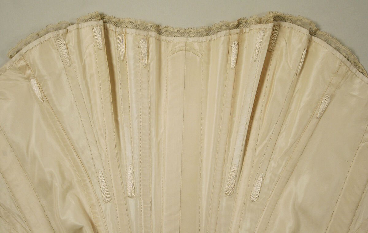 Corset, silk, American or European