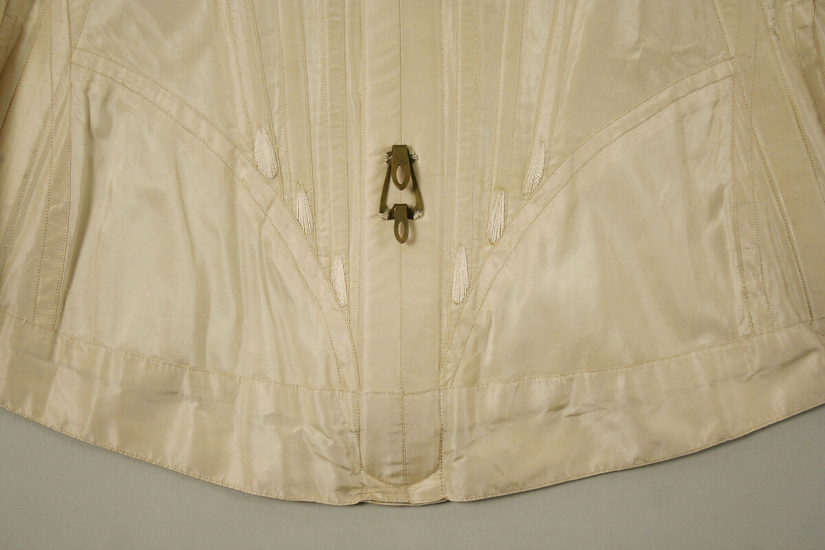 Corset, silk, American or European