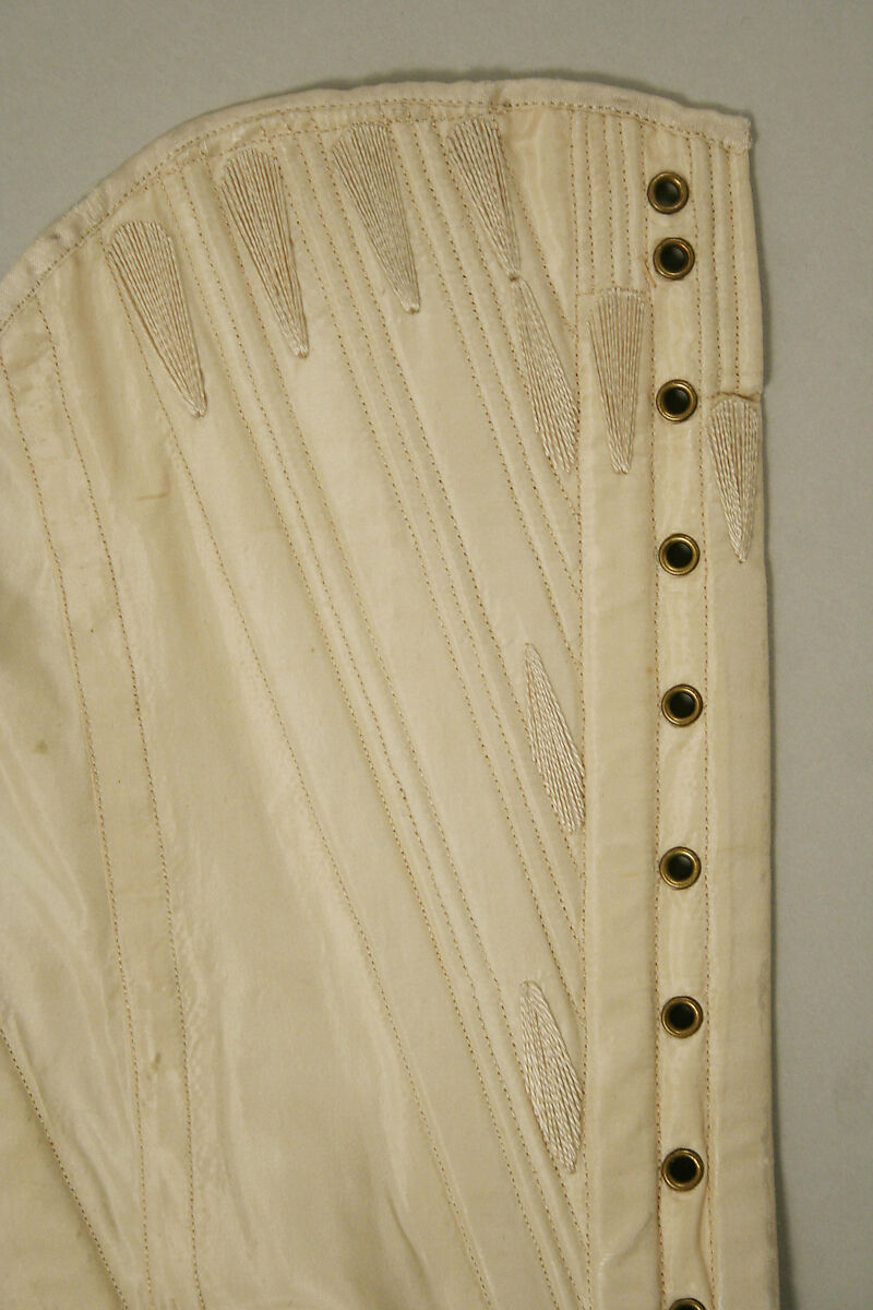Corset, silk, American or European