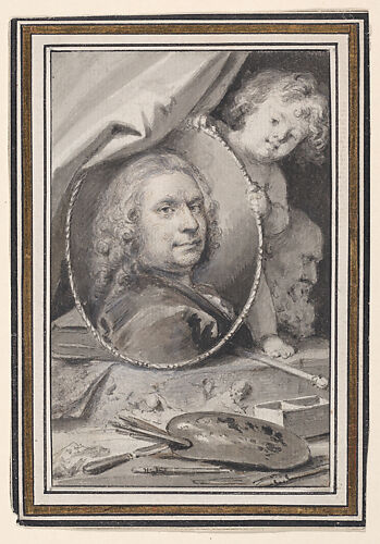 Self-portrait within a Decorative Allegorical Surround