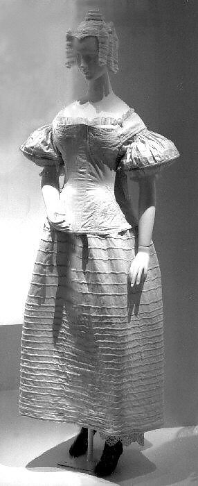 Corset, cotton, American