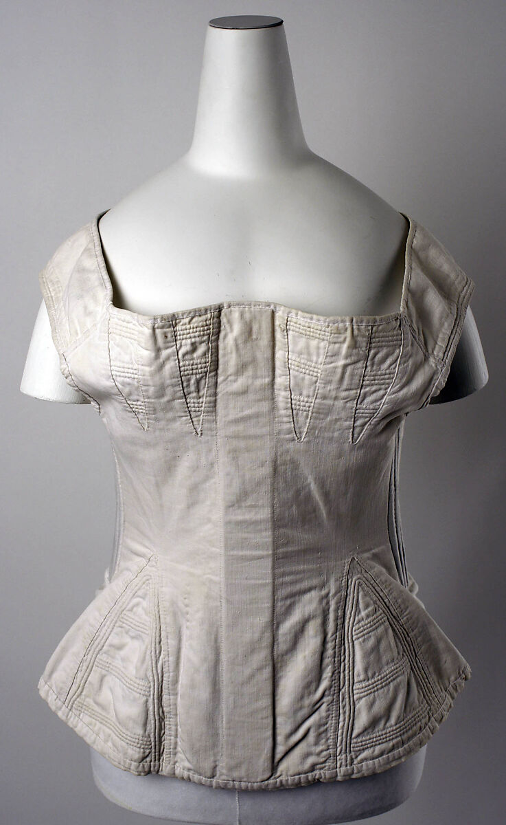 Corset, cotton, American