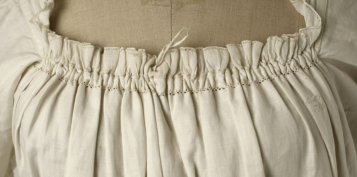 Chemise, linen, American or European