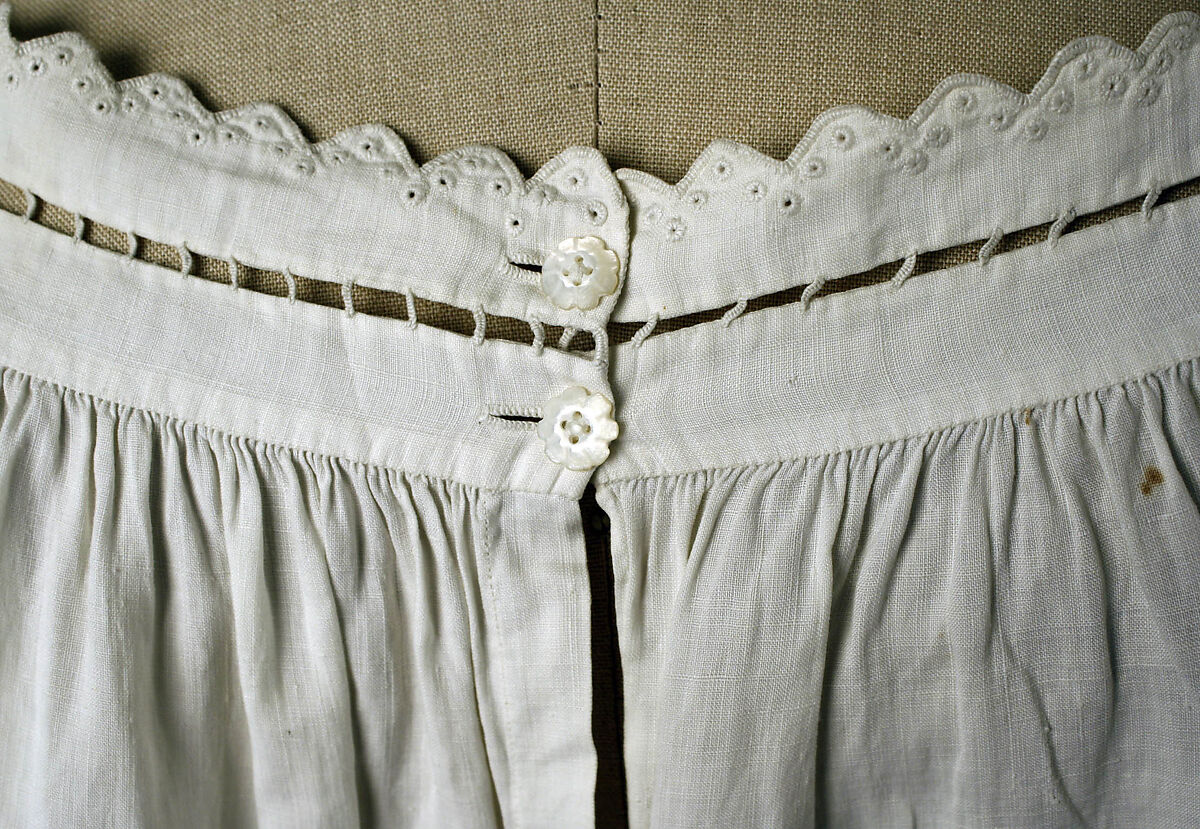 Chemise, linen, American