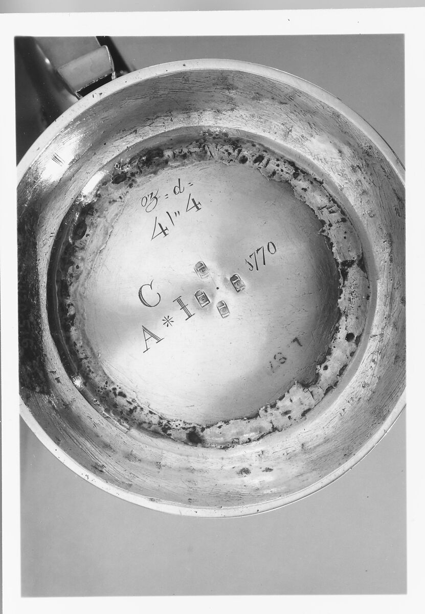 Tankard, Jacob Gerritse Lansing (1737–1803), Silver, American