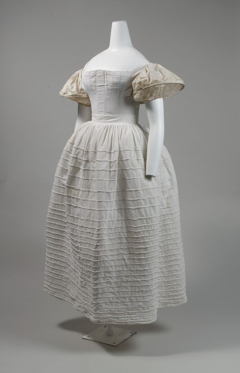 Puffed sleeves late outlet 19th century dress