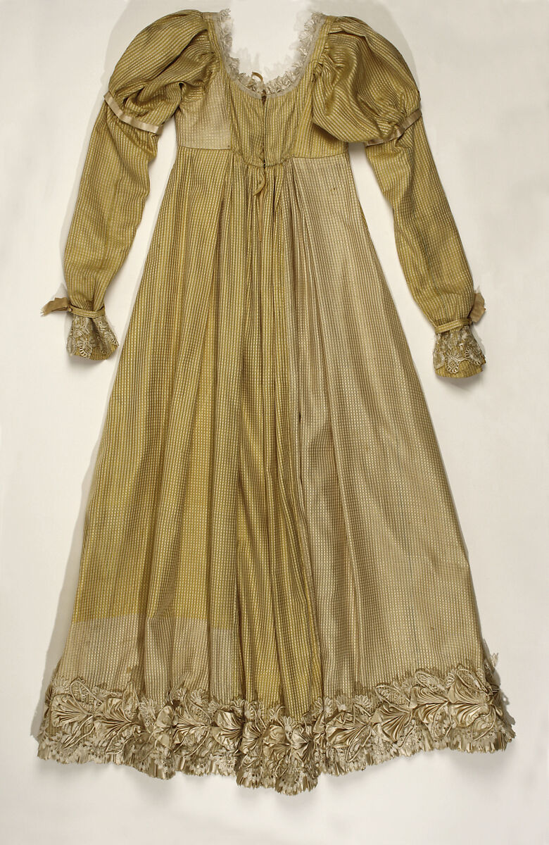 Afternoon dress, silk, French