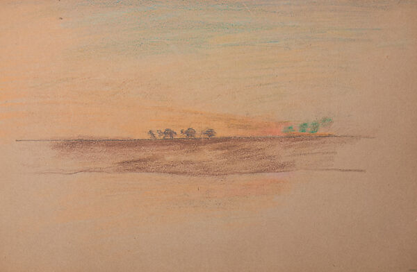 Sketchbook, Louis C. Tiffany (American, New York 1848–1933 New York), Graphite, pastel, watercolor, and crayon on paper, American 