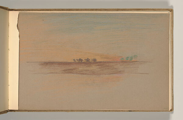 Sketchbook, Louis C. Tiffany (American, New York 1848–1933 New York), Graphite, pastel, watercolor, and crayon on paper, American