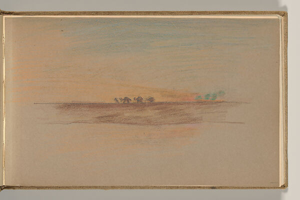 Sketchbook, Louis C. Tiffany (American, New York 1848–1933 New York), Graphite, pastel, watercolor, and crayon on paper, American