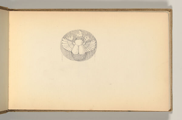 Sketchbook, Louis C. Tiffany (American, New York 1848–1933 New York), Graphite, pastel, watercolor, and crayon on paper, American