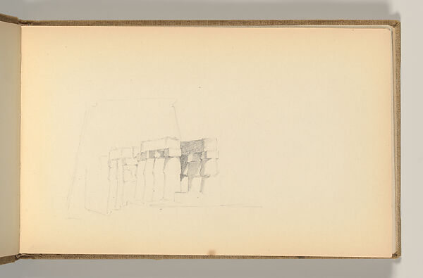 Sketchbook, Louis C. Tiffany (American, New York 1848–1933 New York), Graphite, pastel, watercolor, and crayon on paper, American