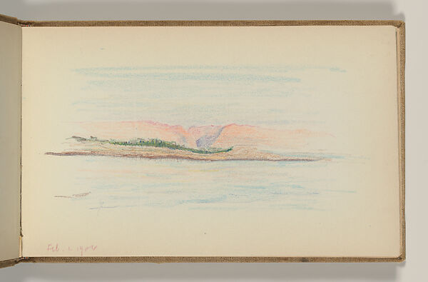 Sketchbook, Louis C. Tiffany (American, New York 1848–1933 New York), Graphite, pastel, watercolor, and crayon on paper, American