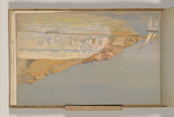 Sketchbook, Louis C. Tiffany (American, New York 1848–1933 New York), Graphite, pastel, watercolor, and crayon on paper, American