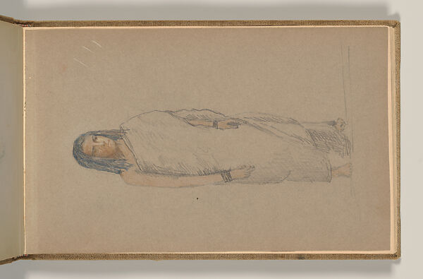 Sketchbook, Louis C. Tiffany (American, New York 1848–1933 New York), Graphite, pastel, watercolor, and crayon on paper, American