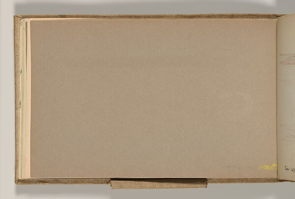 Sketchbook, Louis C. Tiffany (American, New York 1848–1933 New York), Graphite, pastel, watercolor, and crayon on paper, American