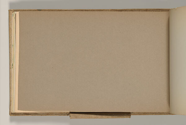 Sketchbook, Louis C. Tiffany (American, New York 1848–1933 New York), Graphite, pastel, watercolor, and crayon on paper, American