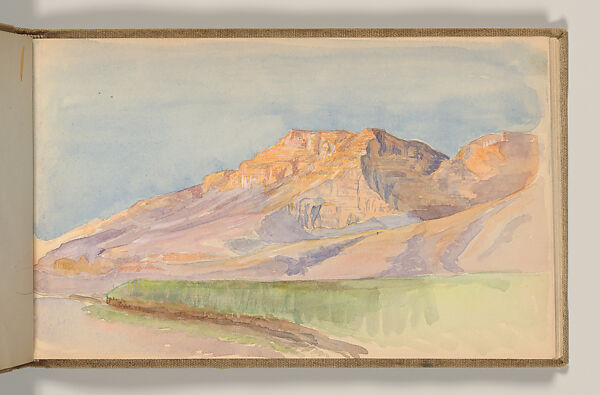 Sketchbook, Louis C. Tiffany (American, New York 1848–1933 New York), Graphite, pastel, watercolor, and crayon on paper, American