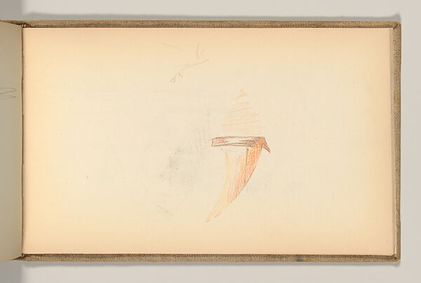 Sketchbook, Louis C. Tiffany (American, New York 1848–1933 New York), Graphite, pastel, watercolor, and crayon on paper, American