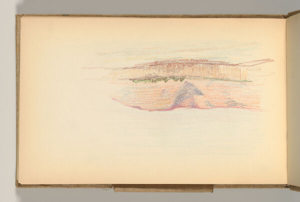 Sketchbook, Louis C. Tiffany (American, New York 1848–1933 New York), Graphite, pastel, watercolor, and crayon on paper, American