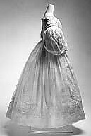Wedding dress, cotton, French