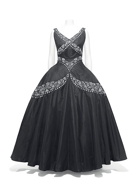 Evening dress, Mainbocher (French and American, founded 1930), silk, French