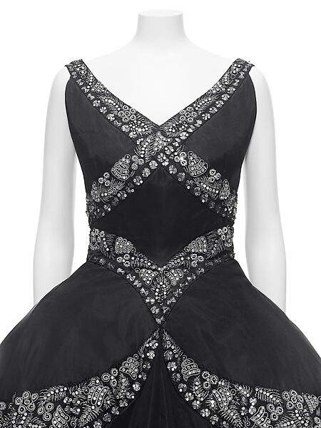 Evening dress, Mainbocher (French and American, founded 1930), silk, French