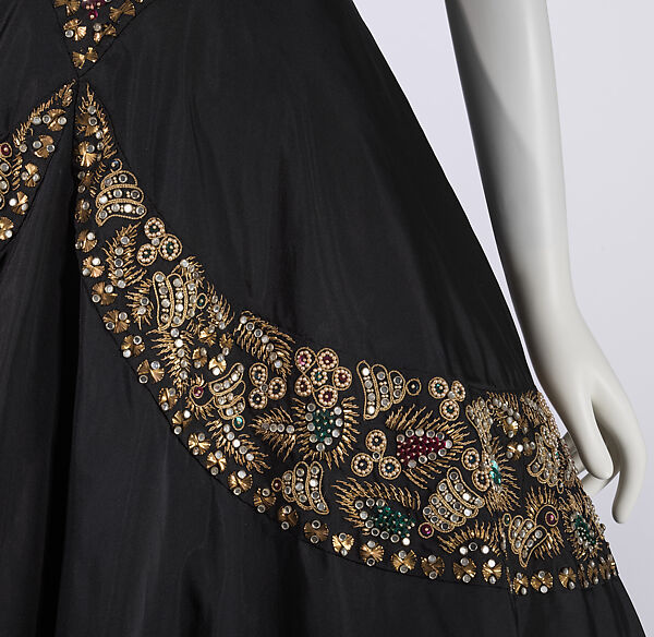 Evening dress, Mainbocher (French and American, founded 1930), silk, French