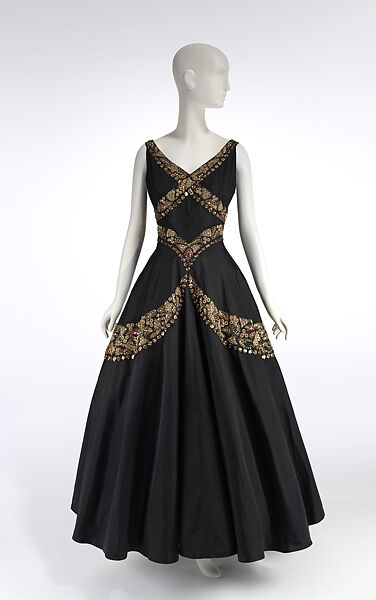 Evening dress, Mainbocher (French and American, founded 1930), silk, French 
