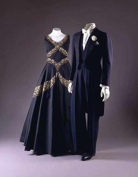 Evening dress, Mainbocher (French and American, founded 1930), silk, French
