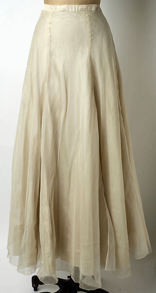 Evening dress, Mainbocher (French and American, founded 1930), silk, spangles, French