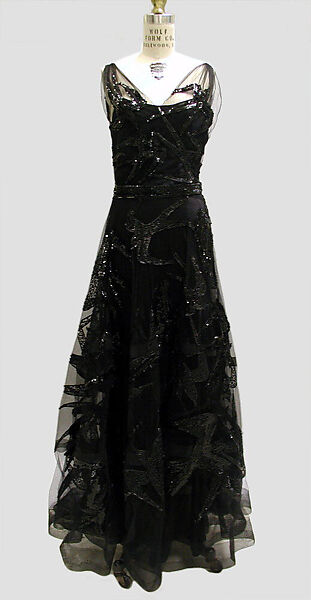 Evening dress, House of Vionnet (French, active 1912–14; 1918–39), silk, spangles, French