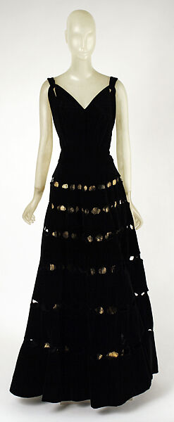 Evening dress, House of Vionnet (French, active 1912–14; 1918–39), silk, metal thread, French 