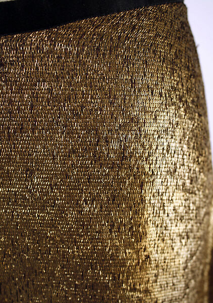 Evening dress, House of Vionnet (French, active 1912–14; 1918–39), silk, metal thread, French