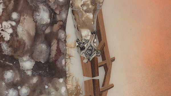 My Strength Lies, Wangechi Mutu (Kenyan-American, born Nairobi, 1972), Ink, acrylic, photomechanically printed cut and pasted paper, contact paper, metallic sequin and glitter on two mylar sheets