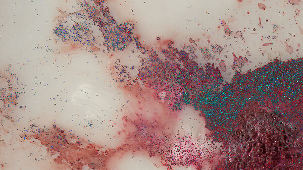 My Strength Lies, Wangechi Mutu (Kenyan-American, born Nairobi, 1972), Ink, acrylic, photomechanically printed cut and pasted paper, contact paper, metallic sequin and glitter on two mylar sheets